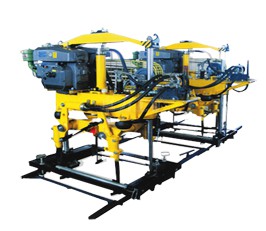 YD-22型液壓搗固機(jī),雙導(dǎo)柱框架結(jié)構(gòu)，單缸升降方式